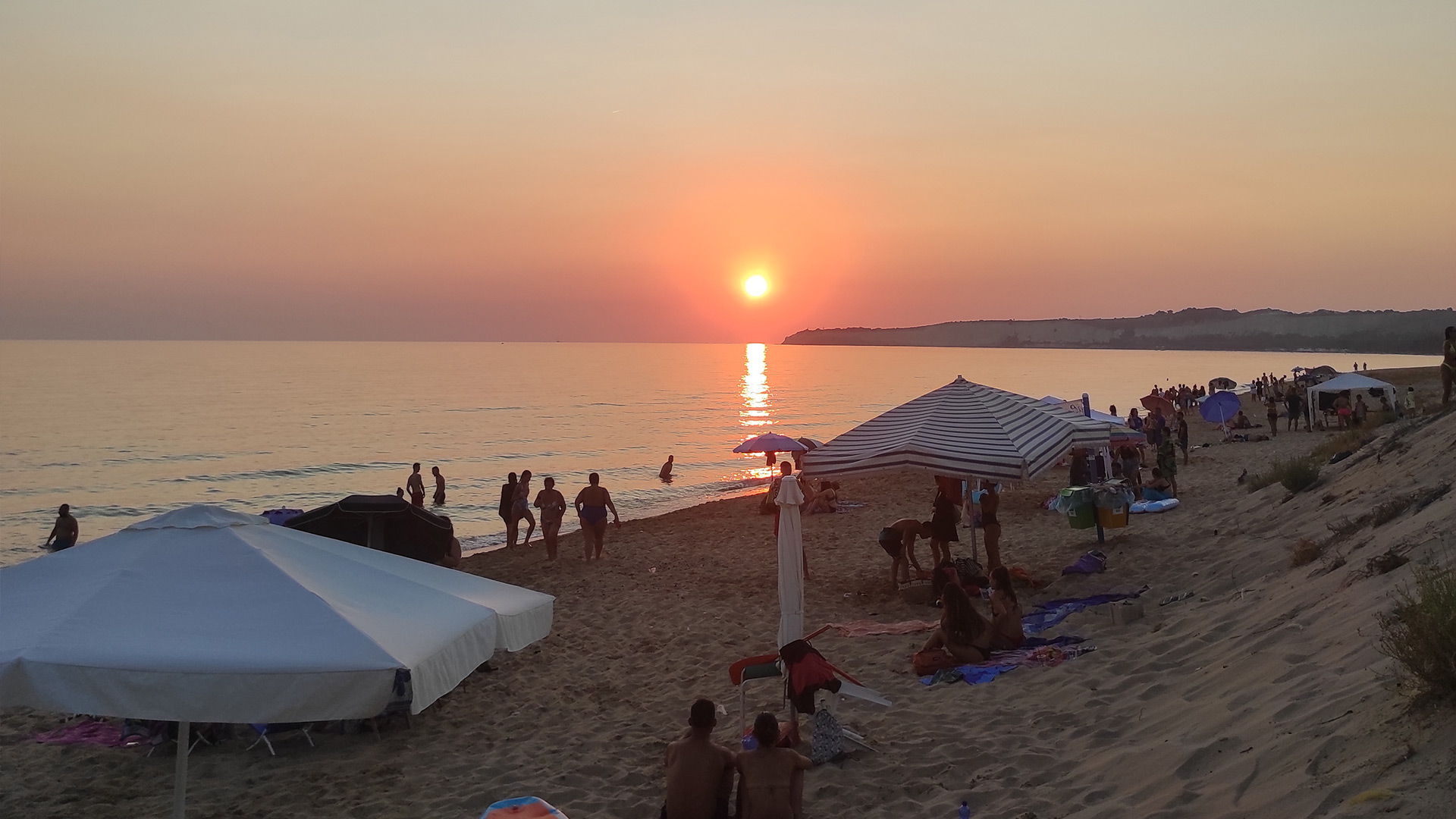 Spiaggia-tramonto